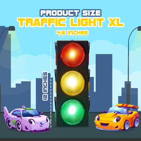 Playbees Traffic Light Lamp showing multicolor modes for dynamic ambiance.