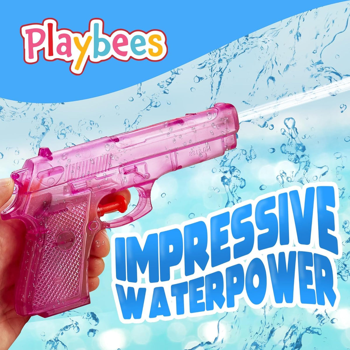Playbees Water Blaster 12-pack display ready for outdoor games