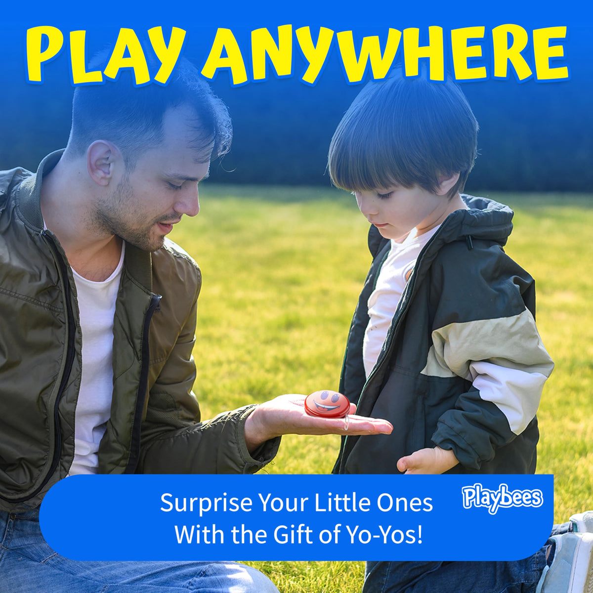 Playbees Yoyo features a durable metal build for repeated use.