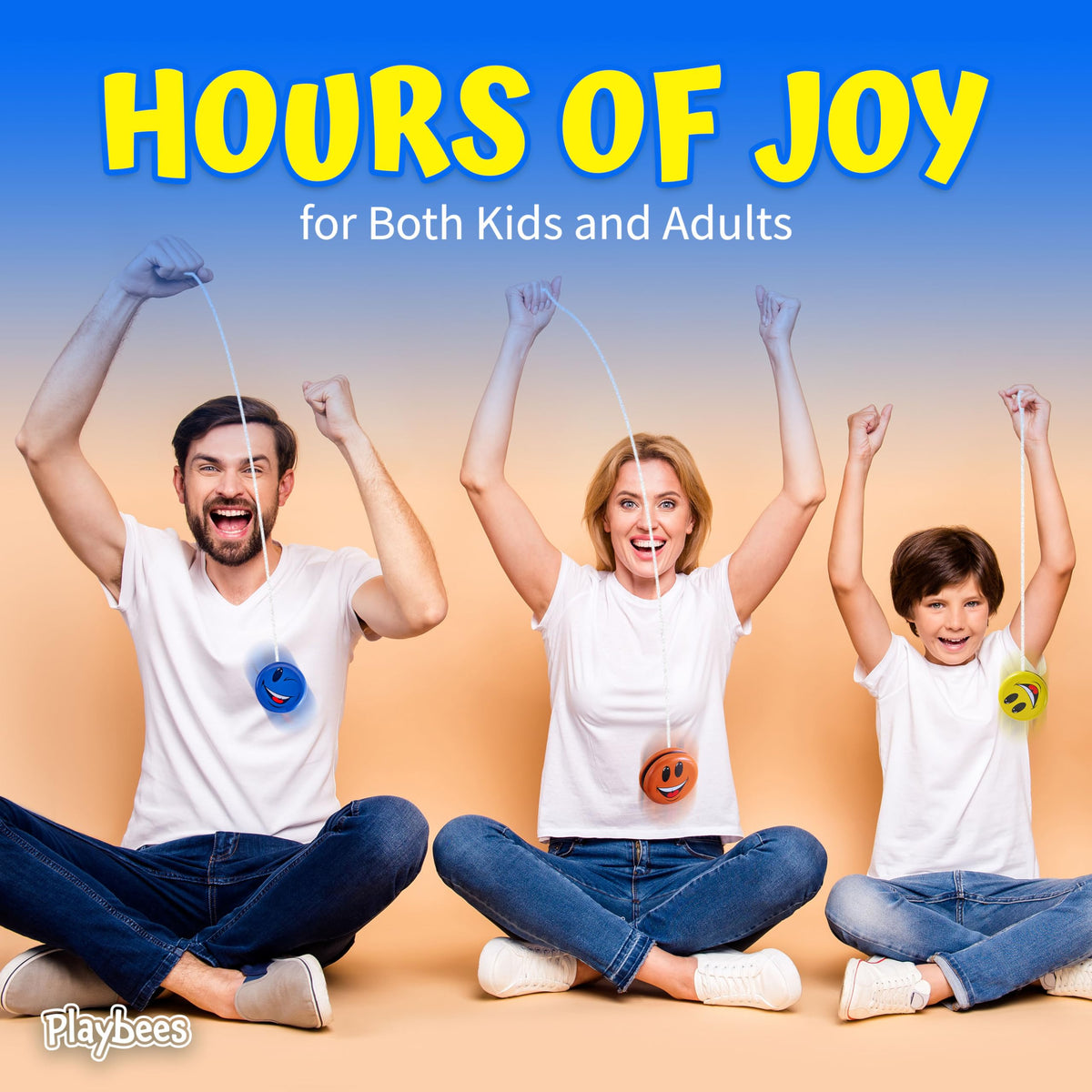 Playbees Yoyo demonstrates easy flip action for players of all ages.