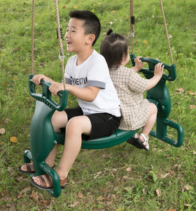 PLAYBERG durable-plastic-seat close-up shows sturdy seating for everyday play.