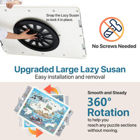 Playboda upgraded Lazy Susan delivers easy rotation for quick access.