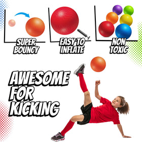 PlayBolt 8.5-inch yellow playground ball for recess and group play.