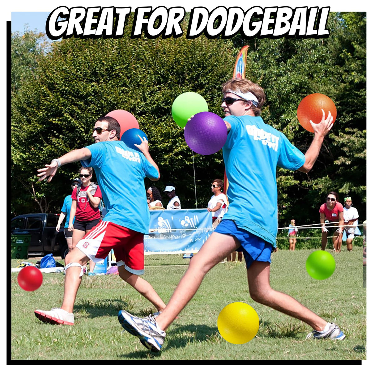 PlayBolt versatile 10-inch kickball for kickball, dodgeball, and four-square play