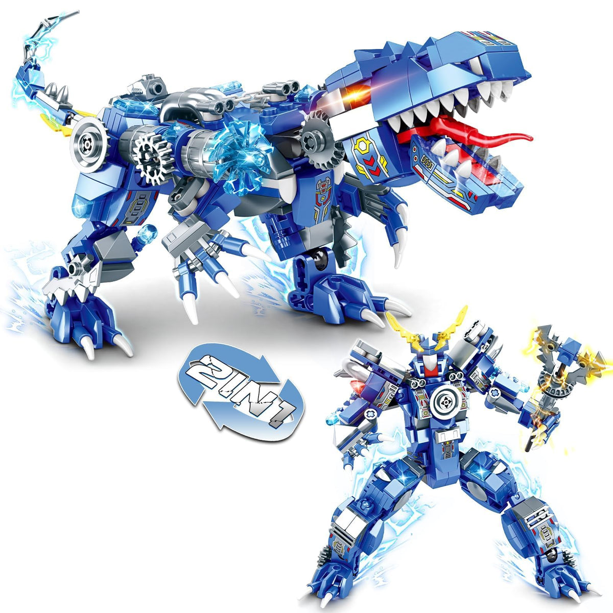 PLAYBRIX dinosaur-mech-build: child assembles blocks to spark hands-on STEM creativity.