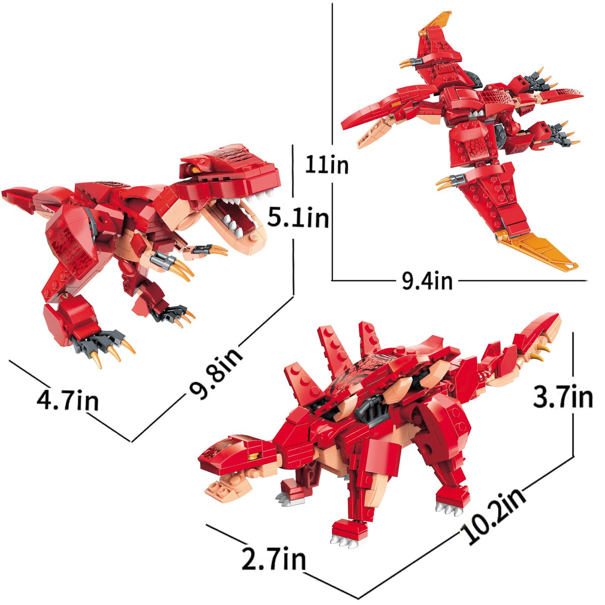 PLAYBRIX ideal gift for kids ages 6 and up who love dinos.