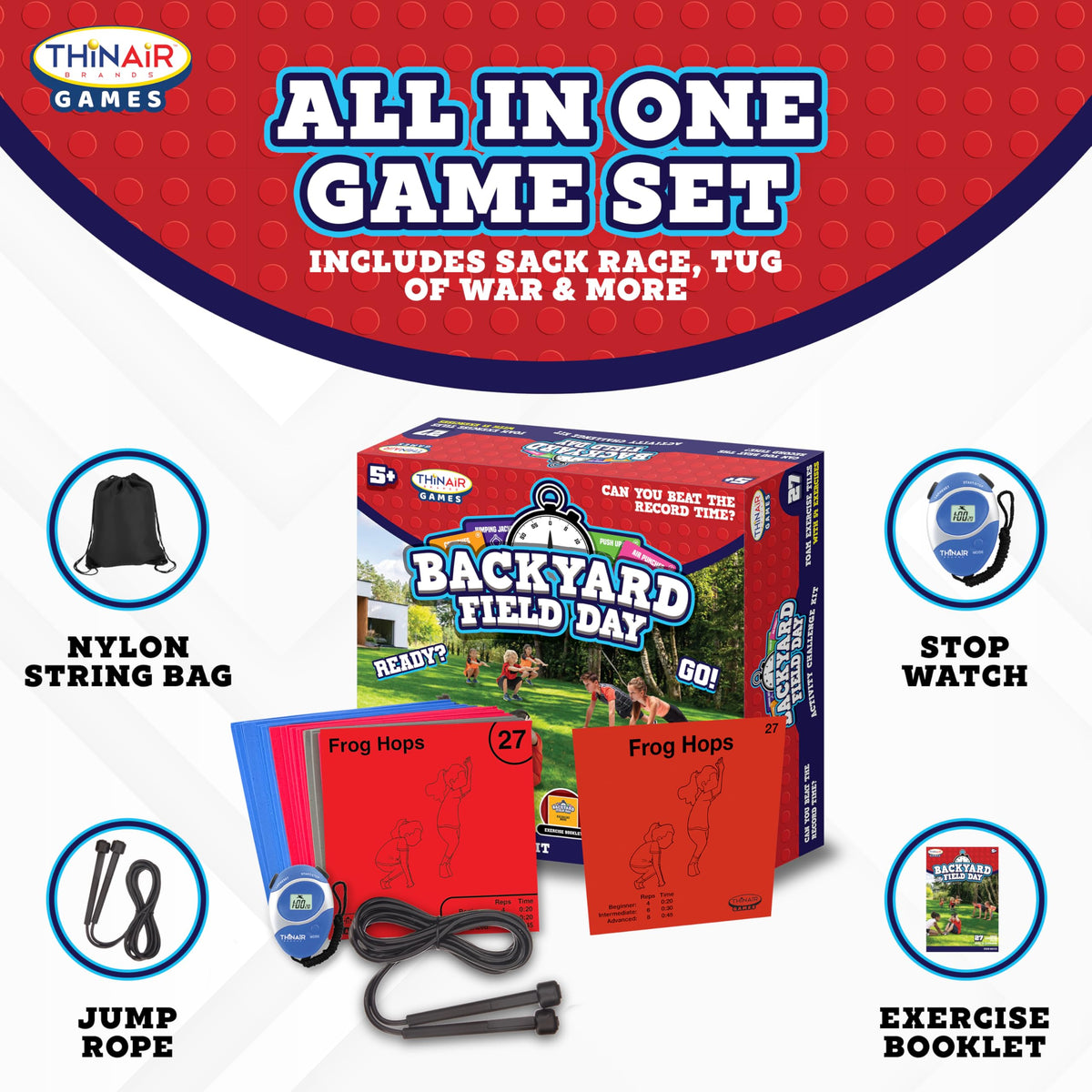 Playful Minds Backyard Field Day carry bag: easy storage and transport.