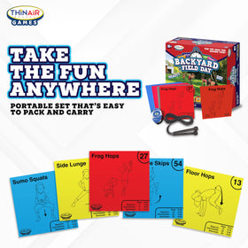 Playful Minds Backyard Field Day instruction booklet: simple setup ideas.