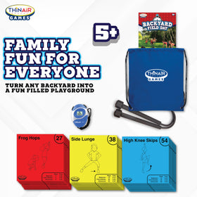 Playful Minds Backyard Field Day jump rope: portable cardio tool for kids.
