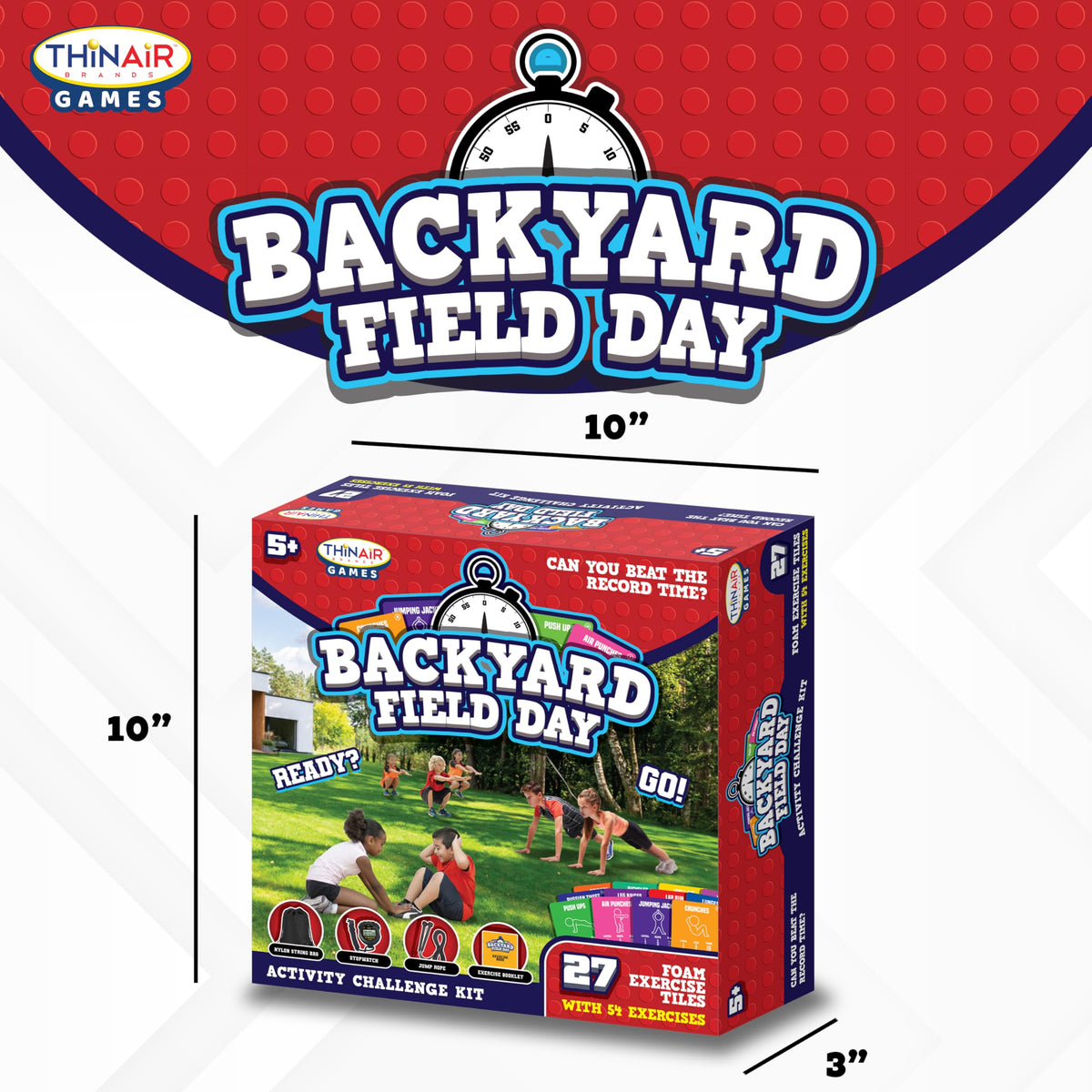 Playful Minds Backyard Field Day stopwatch: precise timing for challenges.