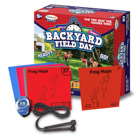 Playful Minds Backyard Field Day tiles: durable foam for outdoor fitness activities.