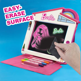 Playful Minds Barbie Dreamhouse LED Drawing Pad gift box highlights ready-for-gifting presentation
