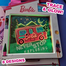 Playful Minds Barbie Dreamhouse LED Drawing Pad light effects create mood and color without screens