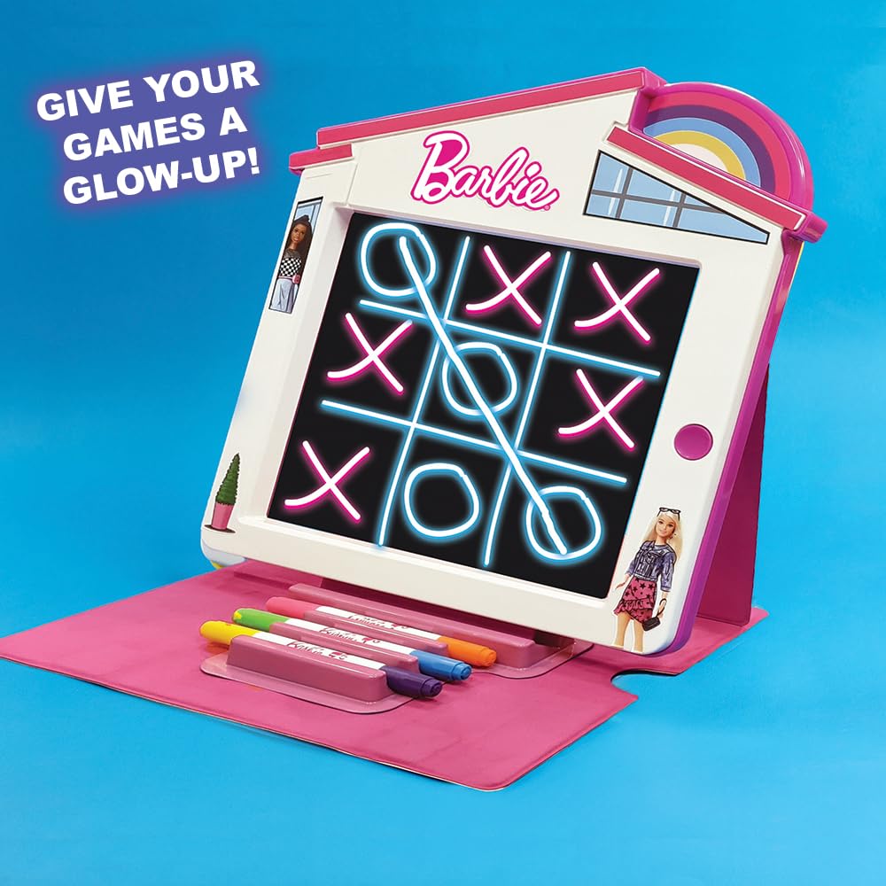 Playful Minds Barbie Dreamhouse LED Drawing Pad travel-ready design invites quiet creativity on the go