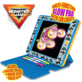 Playful Minds Monster Jam Glow Pad three markers included for vibrant doodles