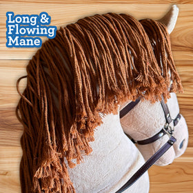 Playful Minds palomino hobby horse oversized 14x29 for older riders.
