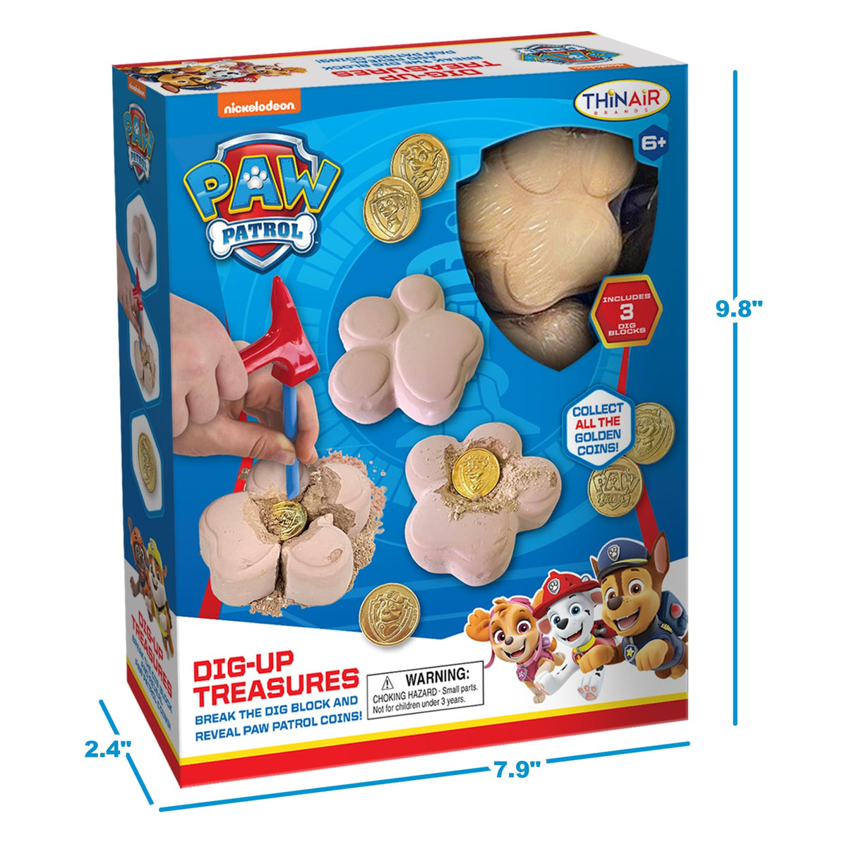 Hammer included in Playful Minds PAW Patrol dig kit for excavation