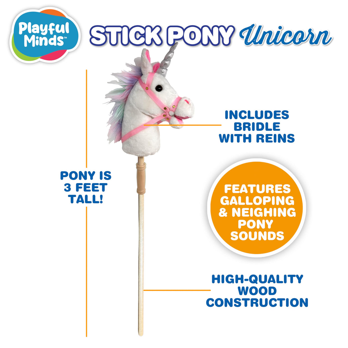 Playful Minds plush head detail showing soft, friendly features for toddlers.