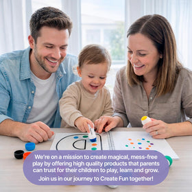 Playful Paths toddler-friendly ergonomic design promotes comfortable art time.