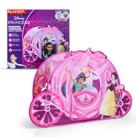 Playhut Disney Princess Carriage Crawl Through graphics wrapped tent for imaginative play