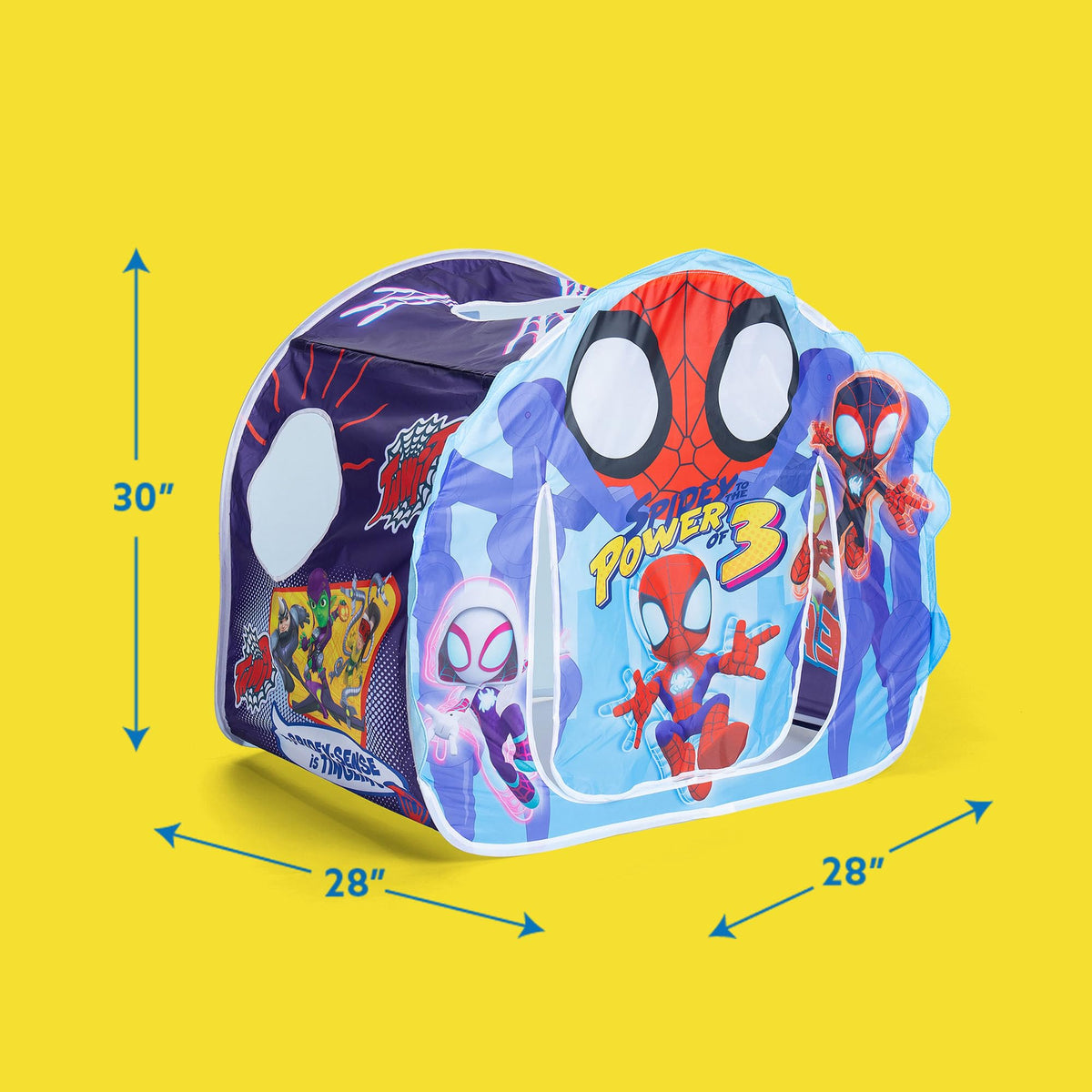 Durable, lightweight materials withstand hours of indoor or outdoor play.