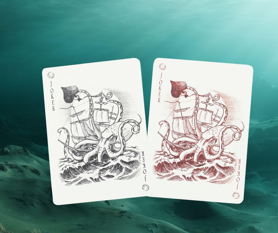 Neptune's Graveyard Mermaid art by PLAYING CARD DECKS.COM adds eerie elegance to collections.