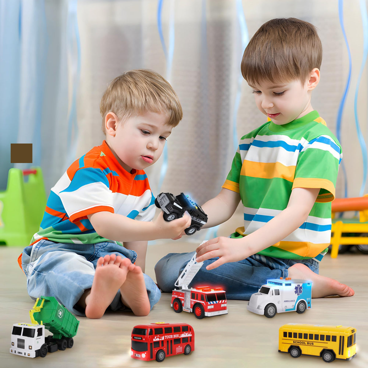 Playkidiz 6-piece car set offers durable imaginative play sessions