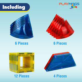 Playmags 1/6 dome piece adds height to domes for tall, creative builds