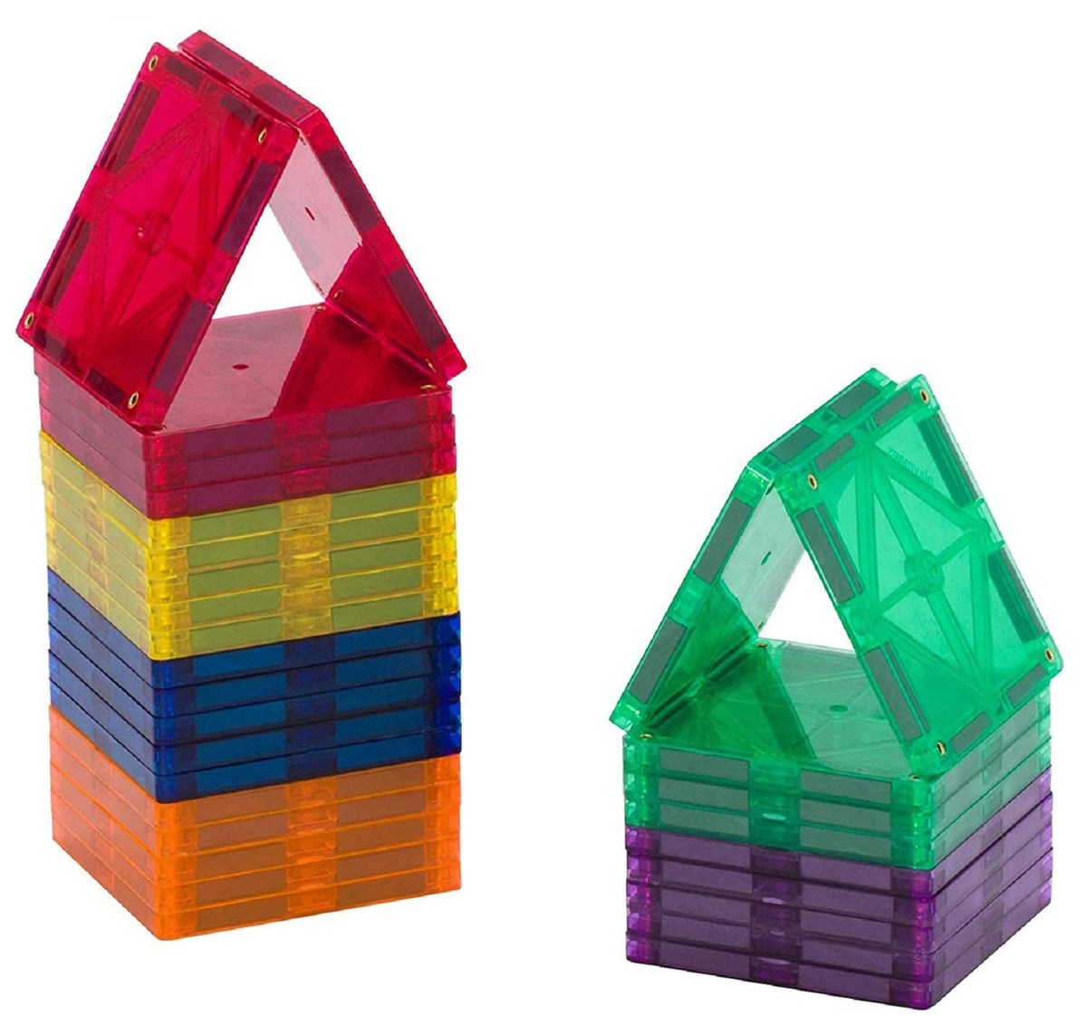 Playmags 30-piece square tiles set for creative building and early math skills.