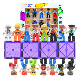 Compatible with magnetic tiles for engaging STEM learning sessions with Playmags.