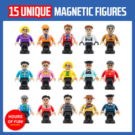 Playmags family figures support role play and social interaction during shared playtime