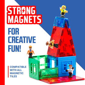 Playmags compatibility with leading brands enables easy expansion across magnetic tile sets
