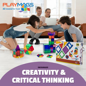 Playmags Half Hexagon tiles expand geometry options for more stable arches