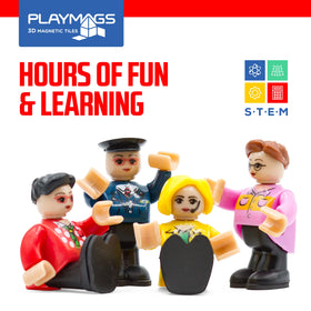 Playmags magnets encourage hands on learning with tiles and creative arrangement