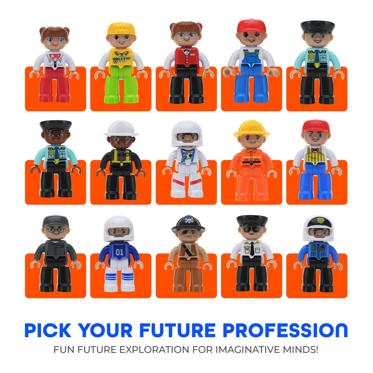 Non-toxic BPA-free materials with magnets encased in soles of a Playmags figure for safety.