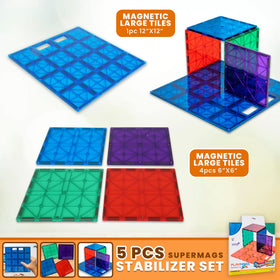 Playmags stabilizer 4x6 boards extend foundation for versatile magnetic tile layouts