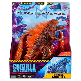 PlayMates Burning Godzilla figure in a dynamic pose for display and collection.