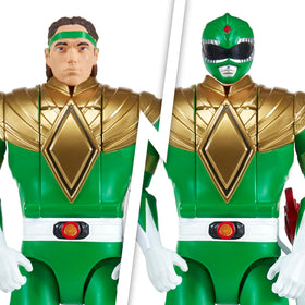 Green Ranger helmet detail from PlayMates