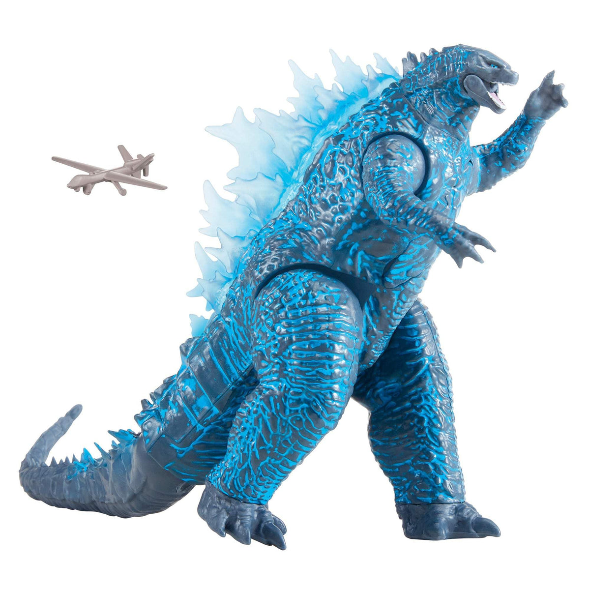 PlayMates Energized Godzilla dorsal energy detail highlighting cinematic power.