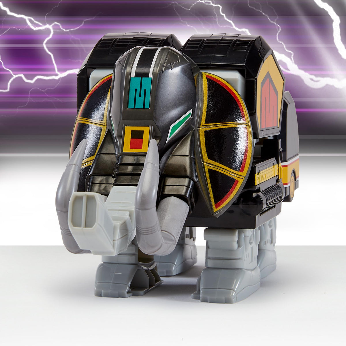 PlayMates Mastodon Megazord articulation detail for imaginative battles.