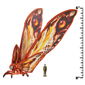 PlayMates Mothra with Jia 6-inch figure in dynamic pose for display.
