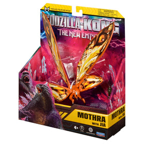 PlayMates Mothra with Jia articulation enables imaginative scenes.