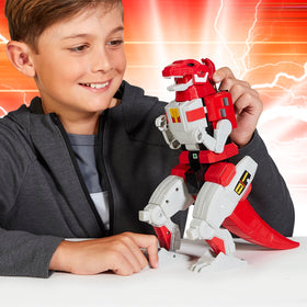 PlayMates Power Rangers Re-Ignition Megazord assembled pose for imaginative play