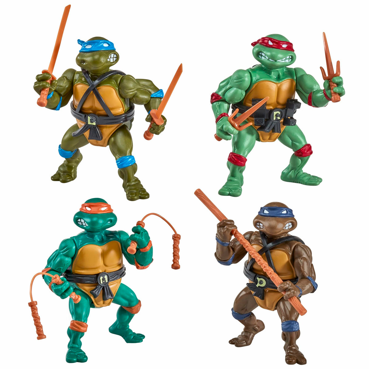 PlayMates TMNT 1987 Raphael figure highlighting classic weapons