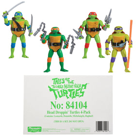 Playmates TMNT Head Droppin' action figures showcase authentic animated deco.