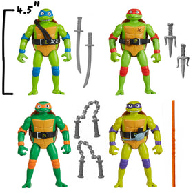 Playmates TMNT Head Droppin' Donatello figure ideal for imaginative battles.