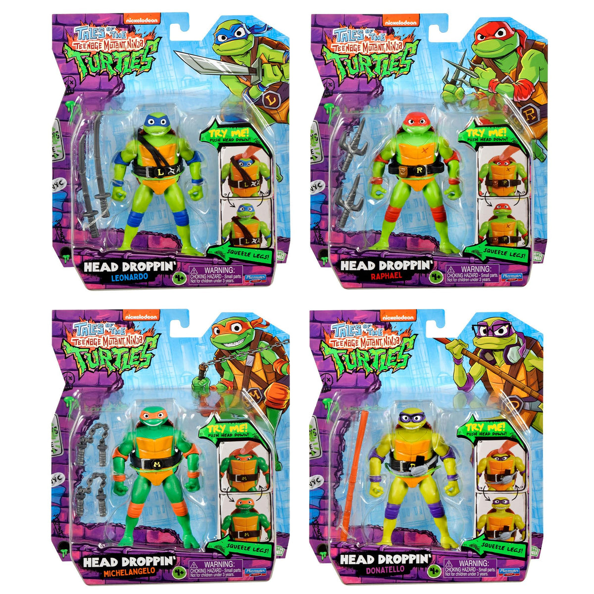 Playmates TMNT Head Droppin' Raphael figure for bold ninja adventures.