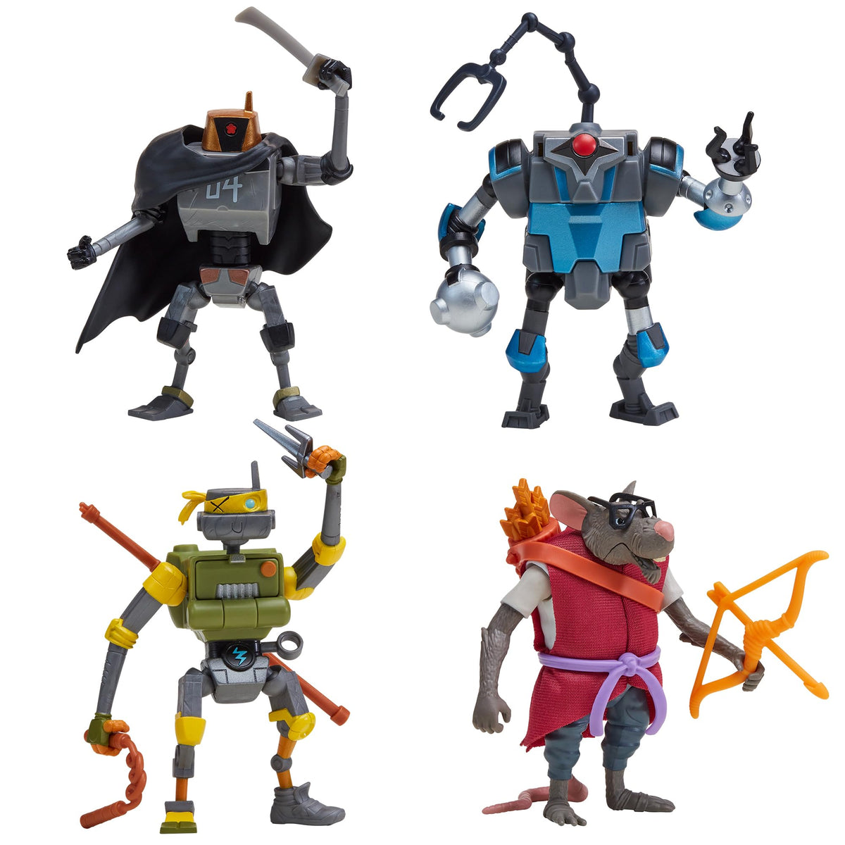 PlayMates TMNT Mix N Match Mechazoid figure with interchangeable limbs for creative mutations.