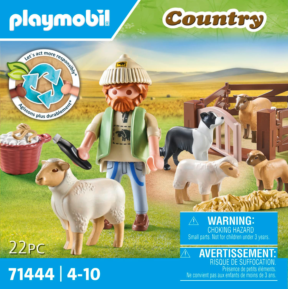 Playmobil 71444 hair clipper accessory enhances farm grooming play