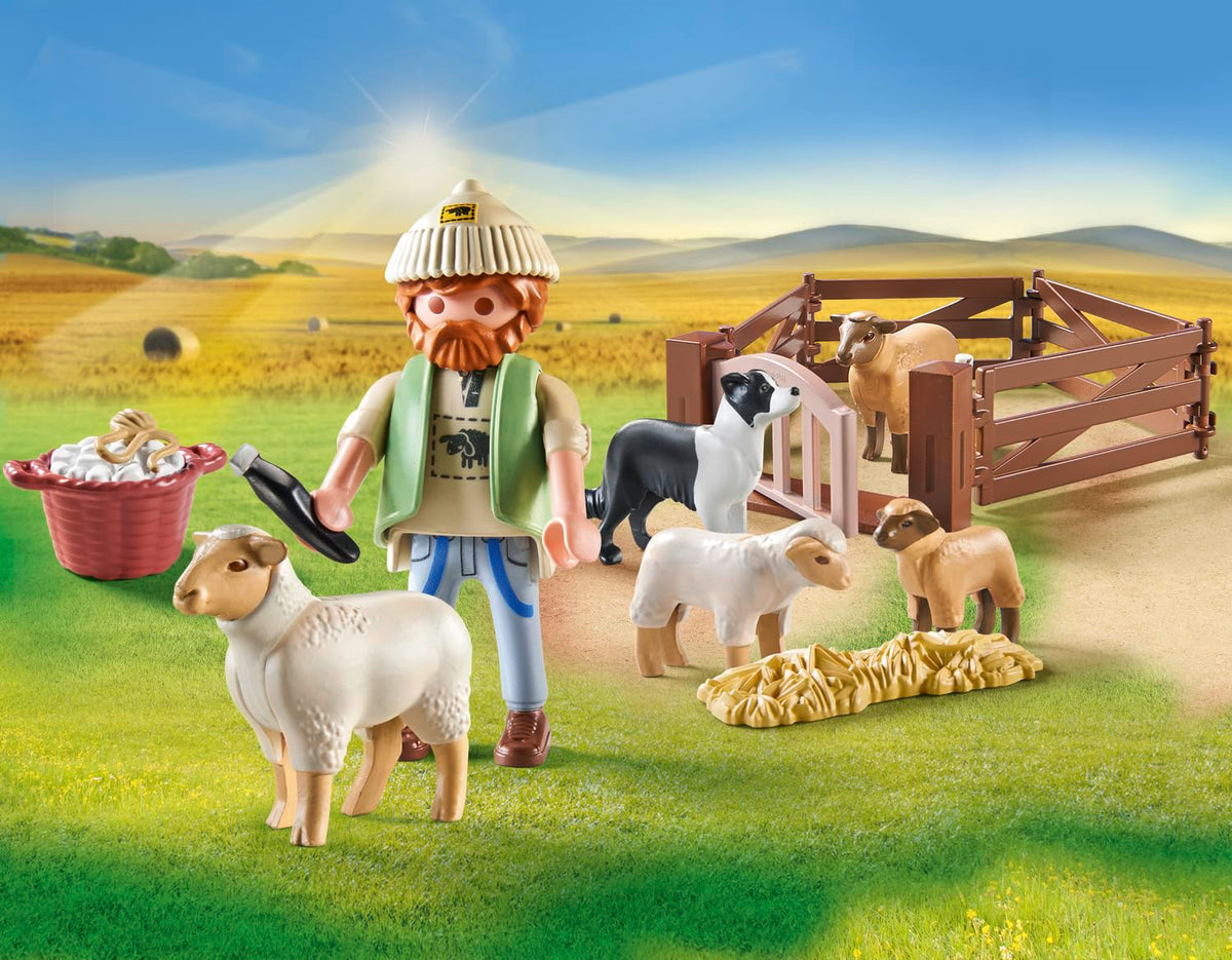 Playmobil 71444 sheep and lamb set supports gentle care scenarios